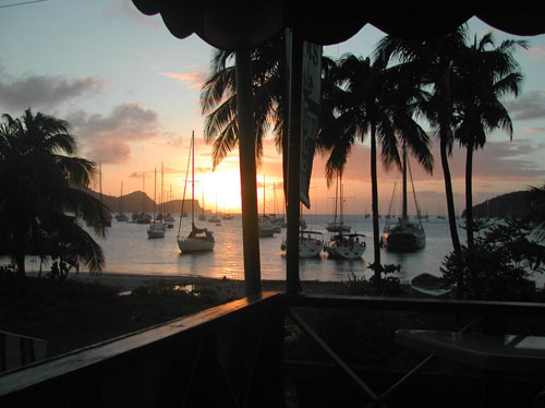 38) tramonto a Bequia