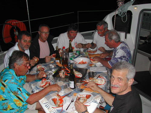 87) aragoste sottovento
